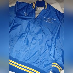 Vintage NC Wesleyan Half Zip Varsity Basketball